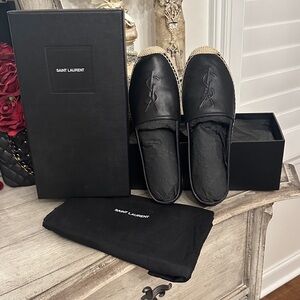 AUTHENTIC Saint Laurent black Womens Espadrille